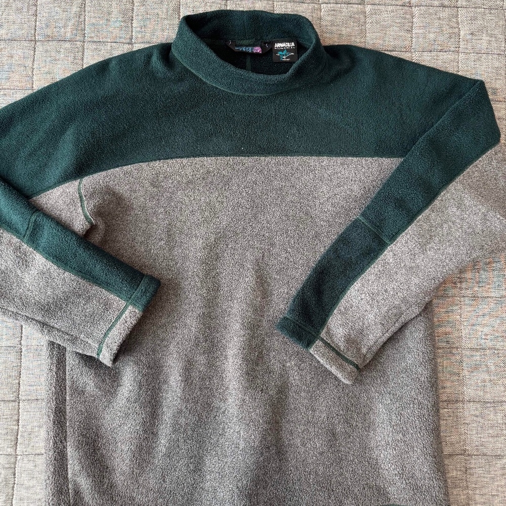 Vintage The North Face Armadilla Mock Neck Fleece / Japan - (Purple Label?) - M